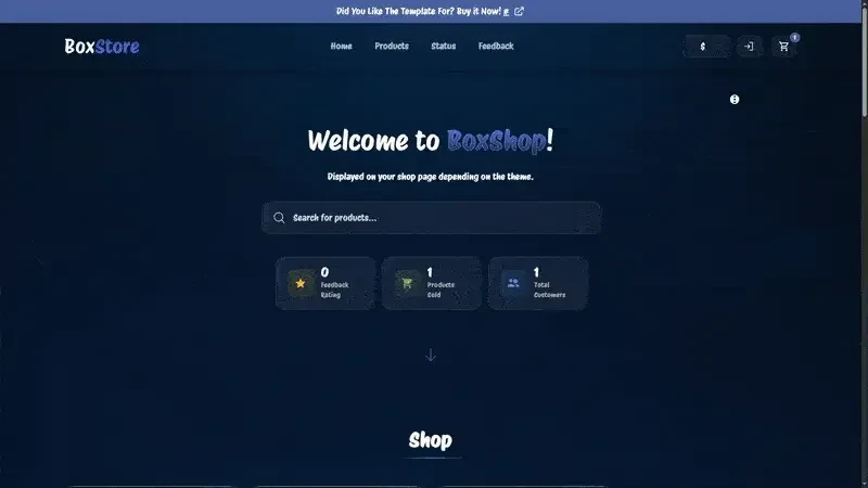 BoxShop | Theme