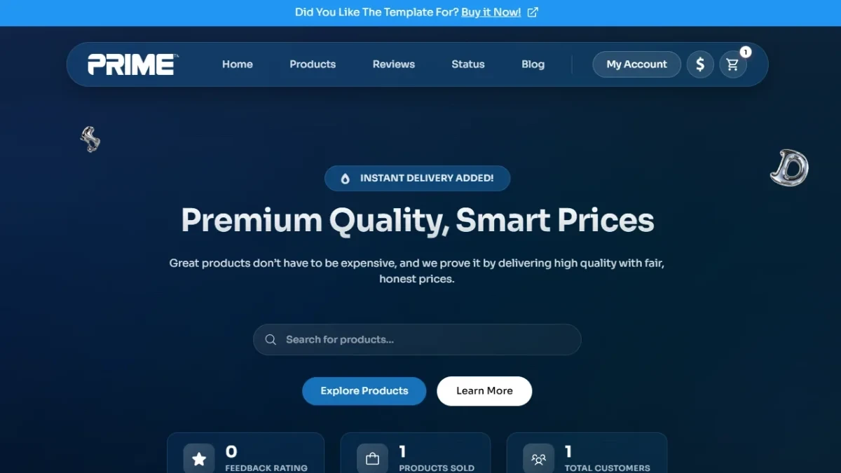 Prime | Theme (Blue)