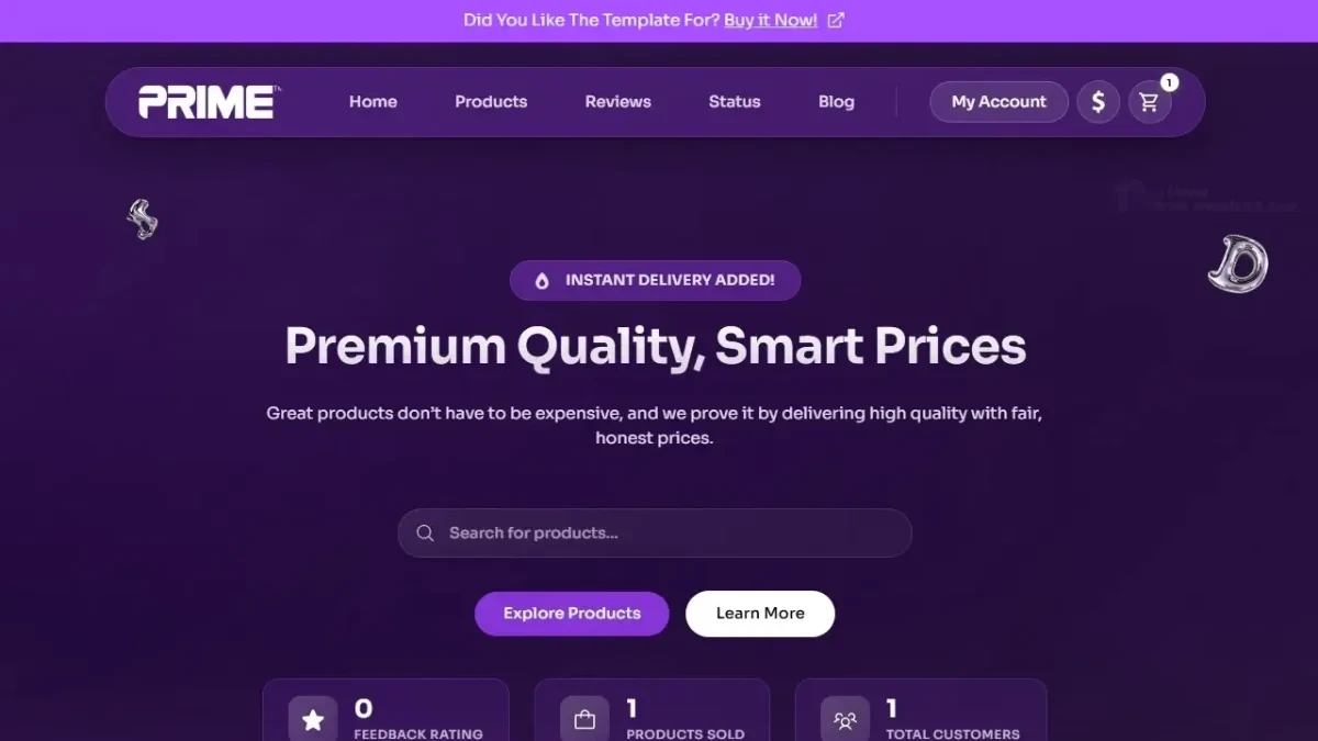 Prime | Theme (Purple)