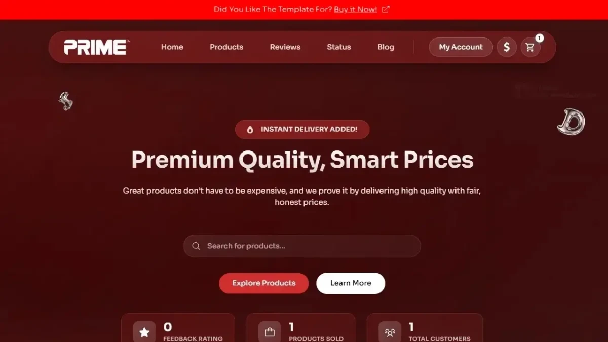 Prime | Theme (Red)
